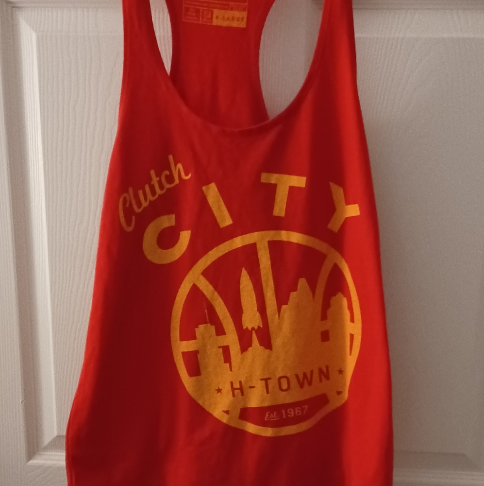 Clutch City H-town racer back tee